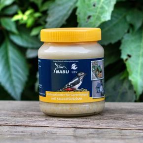Vogel-Erdnussbutter mit Nussstückchen, 330 g