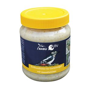 Vogel-Erdnussbutter mit Nussstückchen, 330 g