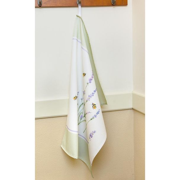 Geschirrtücher mit Hummeln und Lavendel im 2er-Set