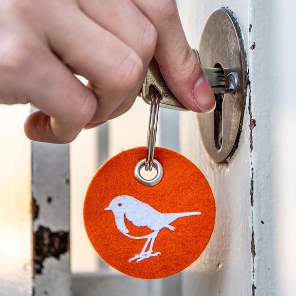 NABU-Schlüsselanhänger Rotkehlchen