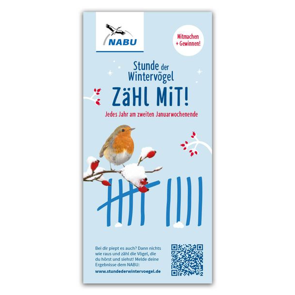 Faltblatt Stunde der Wintervögel