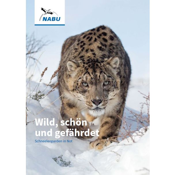 Broschüre "Wild, schön und gefährdet - Schneeleoparden in Not"